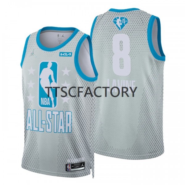 Chicago Bulls Trikot Zach LaVine 8 2022 All-Star Jordan Brand Gray Swingman - Herren